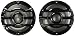 2 Kenwood 8 Inch 300 Watt Powersports/Marine Boat Black Speakers | KFC-2053MRB