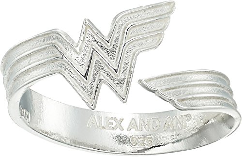 Alex and Ani Women s Wonder Woman Ring Wrap Sterling Silver One Size