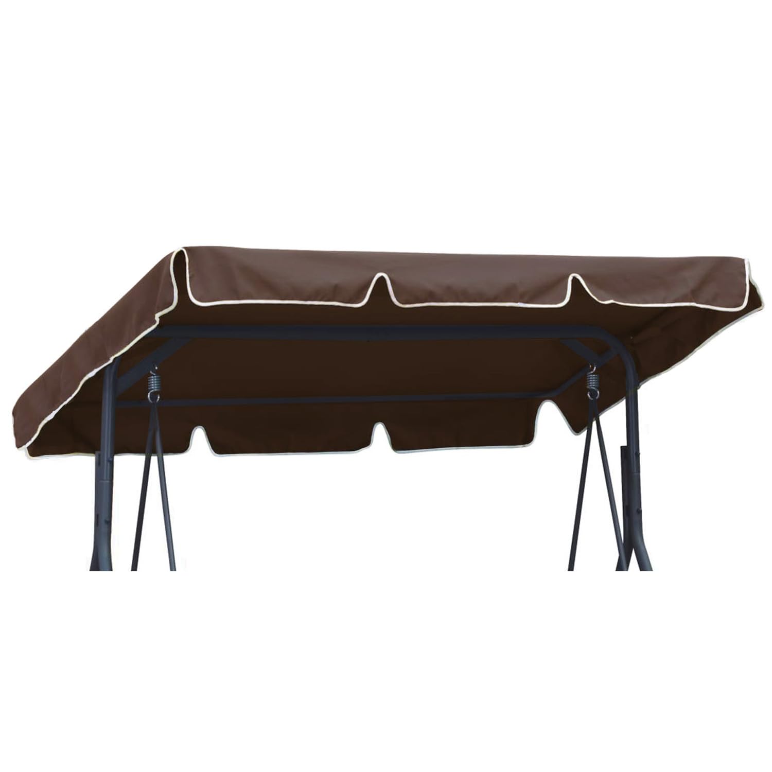 Universal coloured replacement canopy for Garden Swing Cover 2 seater size 112 x 166 cm Patio Hammock Cover Top Garden Outdoor Brown [101]