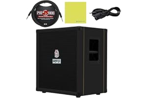 Orange Amps Crush Bass 50 1x12 50W Bass Combo Black Bundle w/Pig Hog Black Woven Instrument Cable, Power Cable and Liquid Audio Polishing Cloth