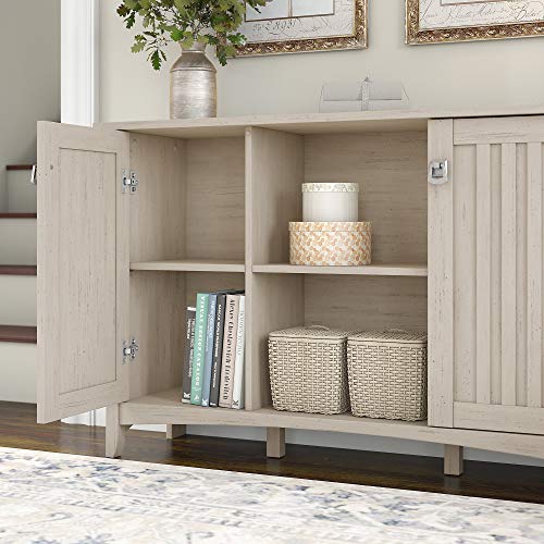 Bush Furniture Salinas Accent Storage with Doors, Antique White