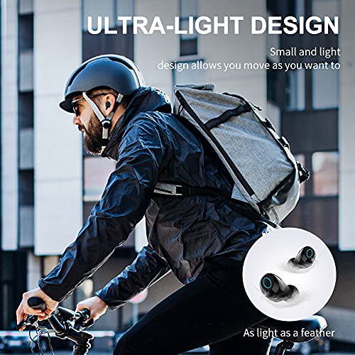 Écouteur Bluetooth, Écouteurs sans Fil Bluetooth 5.1 CVC 8.0 Antibruit IPX7 Étanche 35H Stéréo Casque, Oreillette Bluetooth Sport avec Double Micro Intégré Contrôle Tactile pour la Courir, Travail