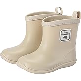 Tree Grandpa Toddler Rain Boots Baby Kids Easy-on Rain shoes Children Waterproof Shoes for Boys Girls(1-6 Years)
