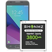 Galaxy J3 Battery, [Upgraded] 3800mAh High Capacity New 0 Cycle Li-ion Battery for Samsung Galaxy J3/J5, Galaxy Grand Prime G