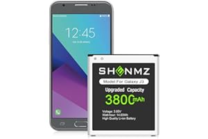 Galaxy J3 Battery, [Upgraded] 3800mAh High Capacity New 0 Cycle Li-ion Battery for Samsung Galaxy J3/J5, Galaxy Grand Prime G