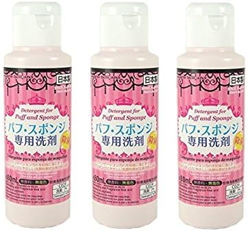 Daiso Detergent Cleaning For Markup Puff And Sponge 80Ml*3