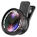 (Upgraded New) Phone Camera Lens, 0.62X Wide Anagle Lens + 15X Super Macro Lens, 2 in 1 Clip on Cell Phone Lens Kit Compatible with for iPhone, Samsung, Android, Tablets