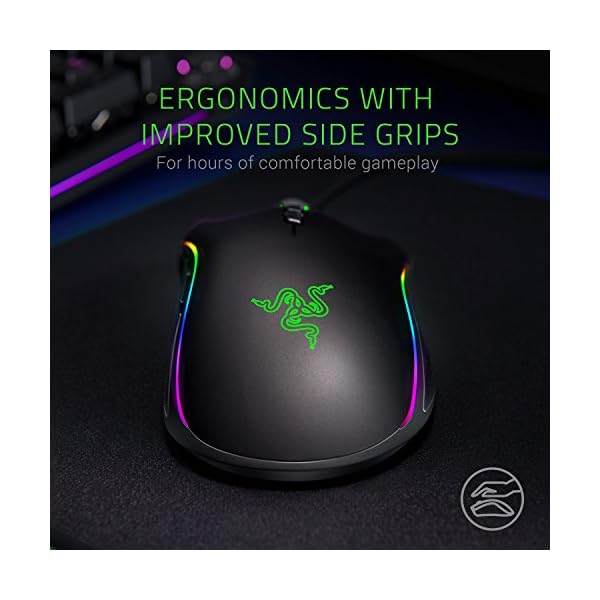 Razer Mamba Elite Gaming Mouse with 16.000 DPI 5G Optical Sensor, 9 Programmable Buttons, Ergonomic Form Factor, Powered…