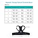 Magnetic Back Support for Posture Corrector with 10 Magnets and Adjustable Straps and Breathable Mesh Panels (Black, M)