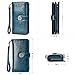 Charmore Womens Wallet RFID Blocking Leather Clutch Multi Card Case Ladies Purse Wristlets