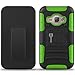Galaxy Express 3 Holster Case, CoverON [Explorer Series] Holster Hybrid Armor Belt Clip Hard Phone Cover For Samsung Galaxy Express 3 Holster Case - Green Neon