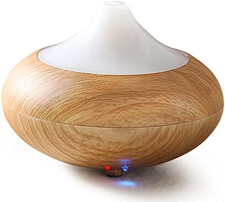 White Dolphin Ultrasonic Essential Oil Diffuser /Aroma Diffuser Cool Mist Humidifier for Home Office Bedroom Living Room Study Yoga Spa - Wood Grain