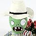 Toyswill Plants vs Zombies White Hat Green Zombie Plush Toy