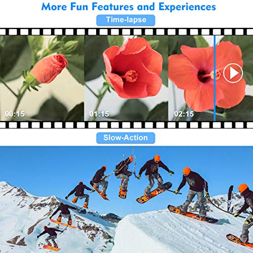 Kenuo Video Camera 2.7K Camcorder with Microphone Ultra HD 36MP