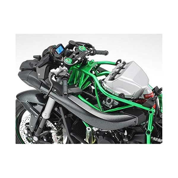 TAMIYA 300014136 14136 1:12 Kawasaki Ninja H2 Carbon, originalgetreue Nachbildung, Modellbau, Plastik Bausatz, Basteln… – Bild 7