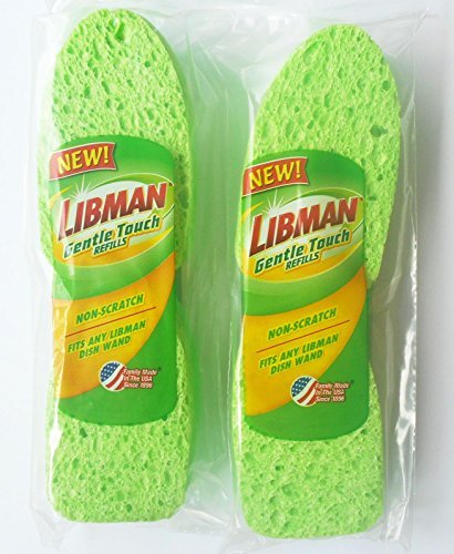 Cleaning Sponge Non-Scratch Libman Gentle-Touch Refills 2 -2-Packs (4
total sponges) Made in USA Cleaning Sponge Non-Scratch Libman Gentle-Touch Refills 2 -2-Packs (4
total sponges) Made in USA