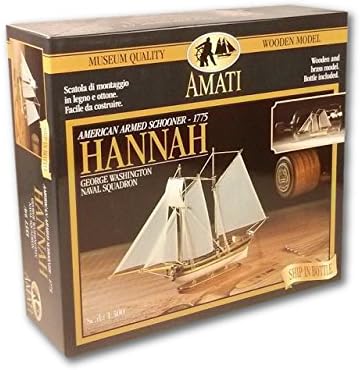 Amazon Com Ship In A Bottle Wood Model Kit Hannah Toys Games