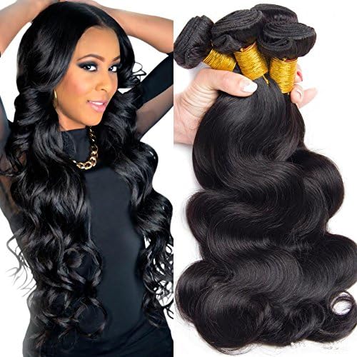 Hismile Hair Bundles Body Wave Hair Weft Natural Color Hair Extensions Hair Weaving Remy Hair Weft Brazilian Human Hair 18"18"18"