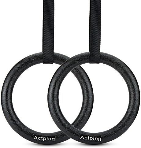 Gymnastics Rings by Actping for Crossfit Workouts and Bodyweight Exercises