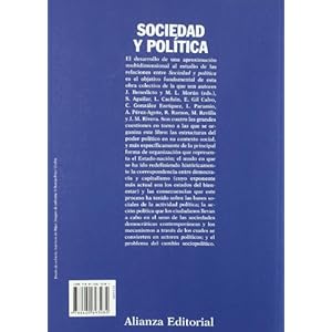 Sociedad y politica/ Society and Politics: Temas De Sociologia Politica (El Libro Universitario) (Spanish Edition)