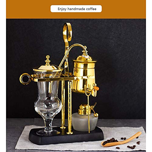 FGDSA Golden Retro Design Kaffeemaschine Siphonic Destillation Kaffeekanne Machen Kaffee Anzug Tropf Typ Manuelle… – Bild 2