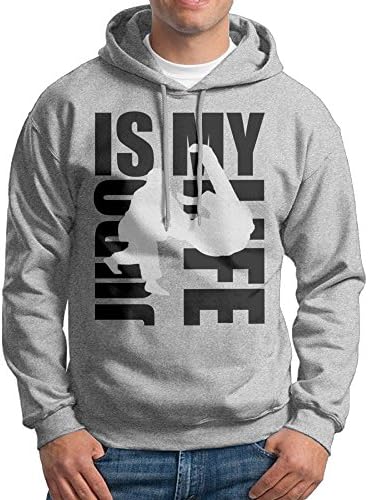 Xu Judo Is My Life Athletic Men's Cotton Pullover Hoodie Lightweight Classic Fit Adult Hooded Sweatshirt Without Pocket