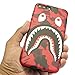 iPhone 7/8 Plus Shark Face Case Street Fashion: Luxury Flexible Durable Designer Protective TPU Cover/Bumper/Skin/Cushion with Wrist Strap only for 5.5