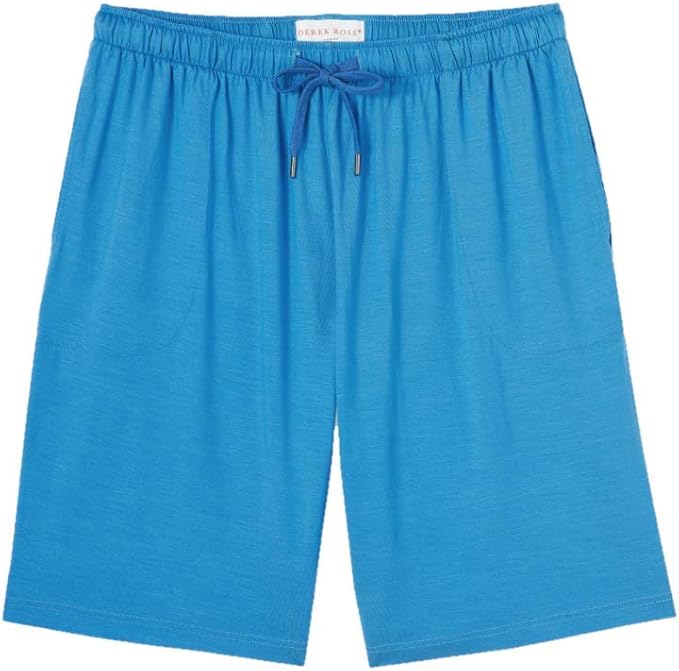 Derek Rose Basel Micro Modal Shorts Men's Casual Lounge Bottoms, Blue