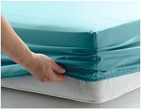 Glamptex Essentials BED SHEETS FITTED SHEETS LUXURY BEDDING SHEETS SINGLE DOUBLE KING SUPER KING (Small Double - 4FT, Teal)