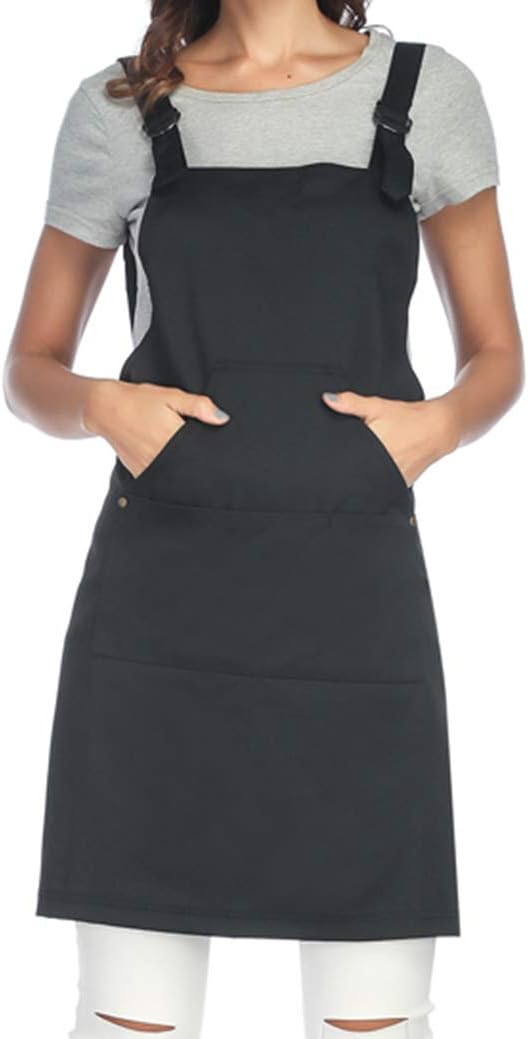 UNISI Cross Back Aprons for Women, Apron Artist Overall, Bulk Aprons Adult Apron