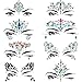Maxdot 8 Sheets Rhinestone Face Gems Sticker Face Jewels for Face Decorations (Pattern Set 2)