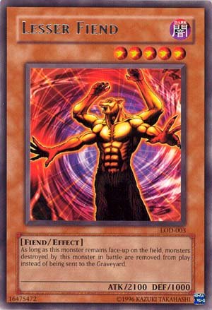Yu-Gi-Oh! - Lesser Fiend (LOD-003) - Legacy of Darkness - 1st Edition - Rare