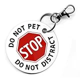 SERVICE DOG Do Not Pet Do Not Distract 2.5 inch PVC Dog Tag