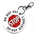 SERVICE DOG Do Not Pet Do Not Distract 2.5 inch PVC Dog Tag