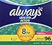 Always Ultra Thin Active Pads, Regular With Flexi-Wings, Clean Scent ,96 Count
