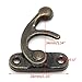 10pcs Antique Curved Buckle Horn Lock Clasp Hook,LIYUDL Jewelry Trinket Wooden Box Hasp Clasps Latch Hook Dark Bronze