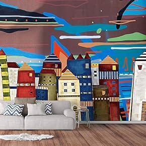 Wall Murals for Bedroom Dream Castle Large Removable Wallpaper Peel and Stick Wall Stickers - 66x96 inches