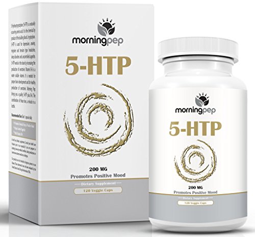 5-htp supplement 120 count of 200mg per caps with vitam…