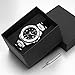 Men's Wrist Watch - COMIO Business Stainless Steel Waterproof Quartz Watches - Black