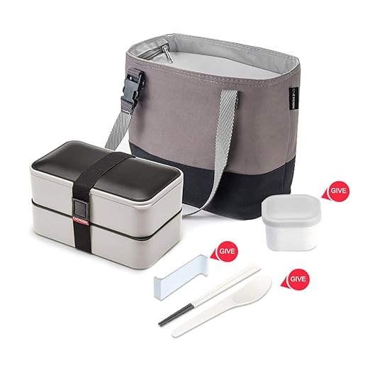 Bxwch Fiambrera La Fiambrera de 2 Niveles Horno de ...