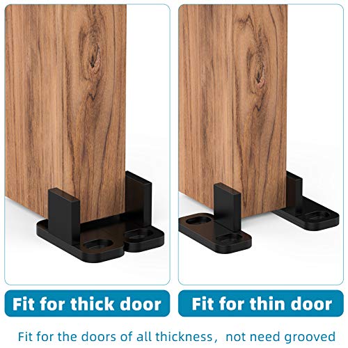 8 Pieces Sliding Barn Door Floor Guides Closet Door Guides Hardware