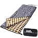 Camp Solutions XL Sleeping Bag - Lightweight Cold Weather Adult 3 Season Sleeping Bag (Grey)