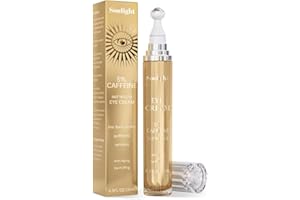 Soulight 5% Caffeine Eye Serum – Wrinkle Filler Instant Face Lift Serum for Eyes – Eye Cream Anti Aging Reduces Dark Circles, Puffiness – Eye Moisturizer with Hyaluronic Acid, Niacinamide
