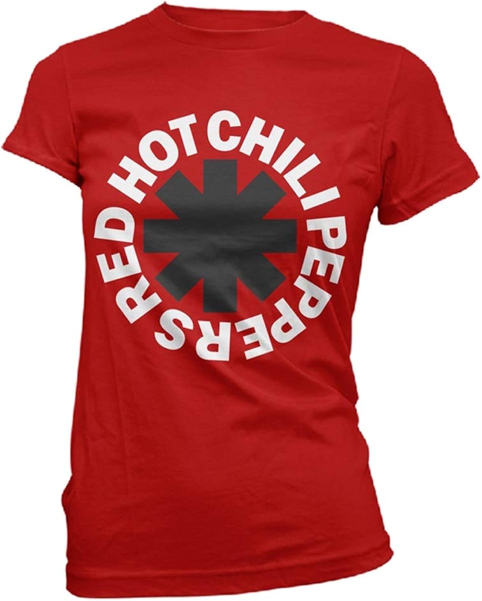 Red Hot Chili Peppers Classic Logo Frauen TShirt rot BandMerch, Bands