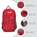 Outlander Packable Handy Lightweight Travel Hiking Backpack Daypack, Red