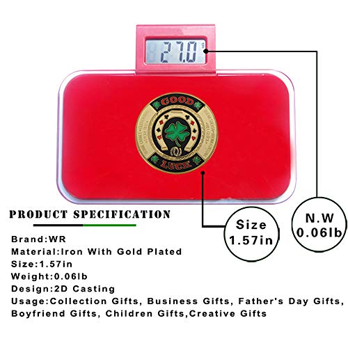 image for SW Poker Card-Guard Coin Collectibles Table Games Poker - Good Luck w/