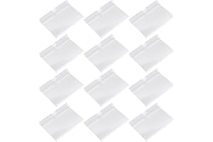Abaodam 60pcs PVC Supermarket Price Label Holders Easy Installation and Good Visual Effect for Product