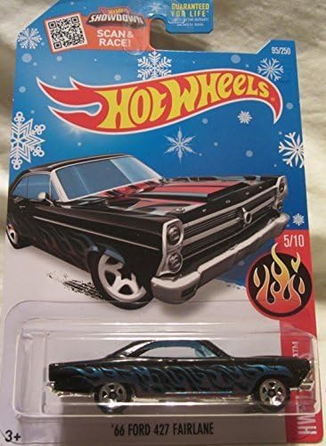 Hot Wheels 2016 HW Flames '66 Ford 427 Fairlane 95/250 Snowflake Exclusive