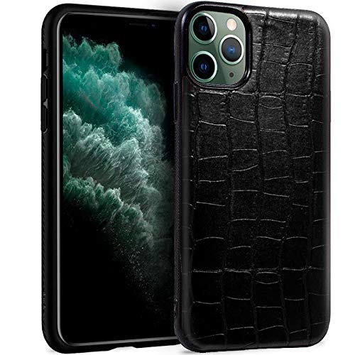 Cool Case for iPhone 11 Pro MAX Leather Crocodile Black