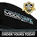 Modevate Ergonomic Desk Foot Rest Cushion for Office or Home, Black, MO-001